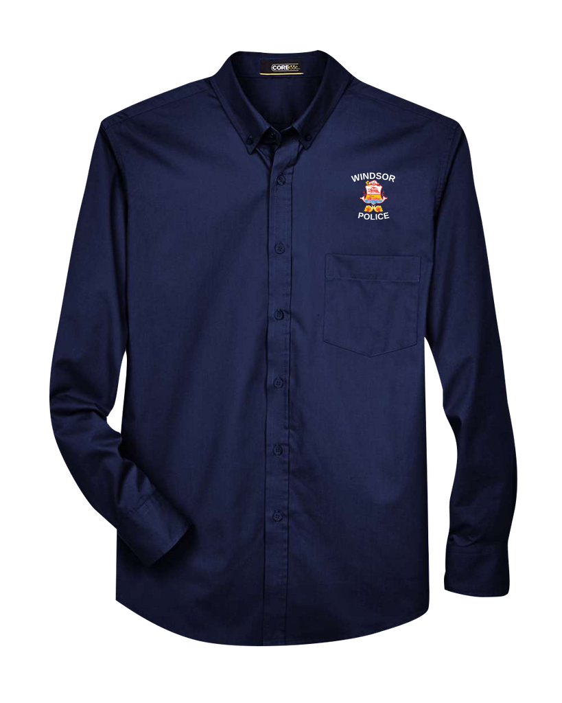 Windsor Police Mens' Operate Twill Button Shirt with Embroidered Logo