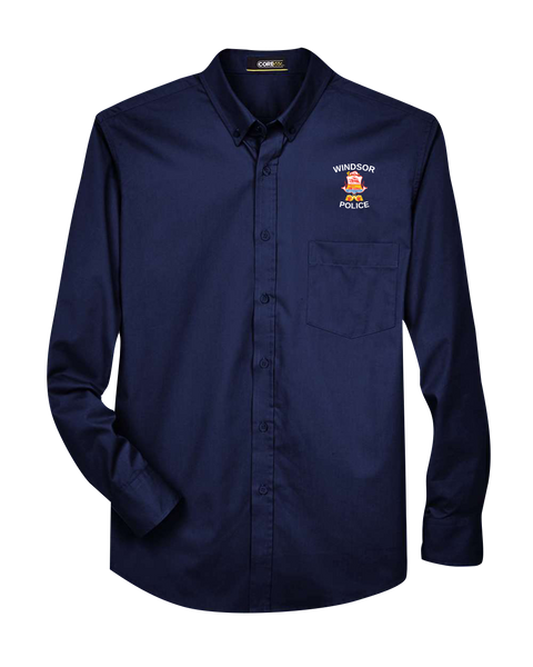 Windsor Police Mens' Operate Twill Button Shirt with Embroidered Logo