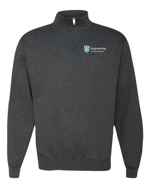 U of W Engineering Alumni Adult Vintage 1/4 Zip Sweatshirt with Embroidered Logo