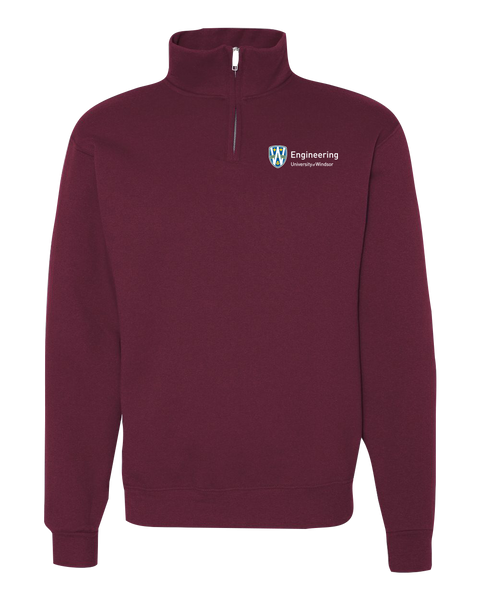 U of W Engineering Alumni Adult Vintage 1/4 Zip Sweatshirt with Embroidered Logo