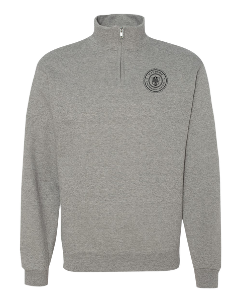 Windsor Engineering Society Cadet Collar Quarter-Zip Sweatshirt with Printed Logo