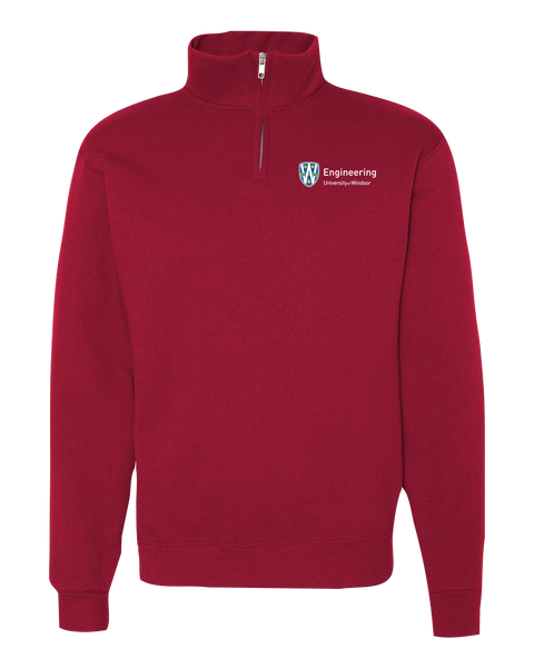 U of W Engineering Alumni Adult Vintage 1/4 Zip Sweatshirt with Embroidered Logo
