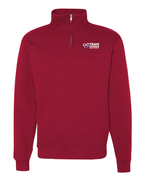 Team Goran Collar Quarter-Zip Sweatshirt Embroidered Logo