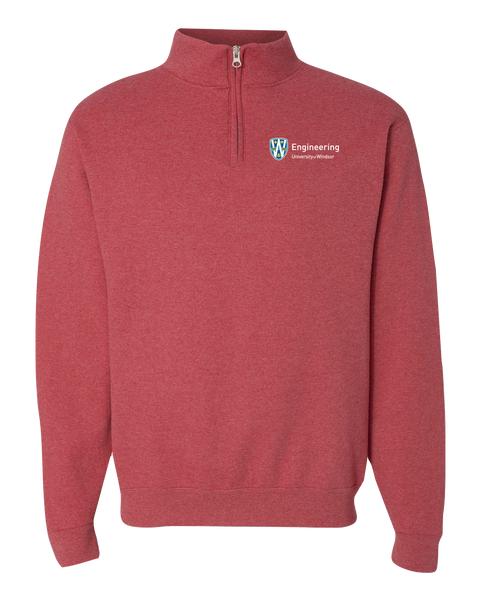 U of W Engineering Alumni Adult Vintage 1/4 Zip Sweatshirt with Embroidered Logo