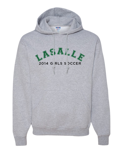 LaSalle 2014 Girls Soccer Adult Hooded Sweatshirt with Printed Logo