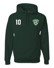 LaSalle Stompers Crest Adult Hooded Sweatshirt with Printed Left Chest Logo & Player Number