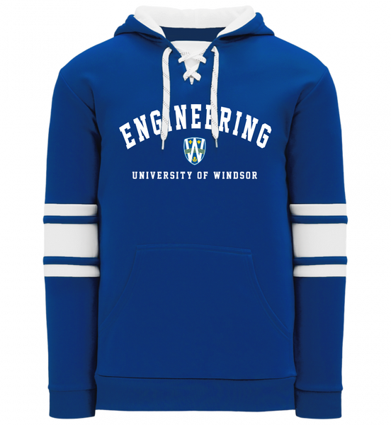 U of W Engineering Alumni Adult Lace Hooded Jersey with Embroidered Logo