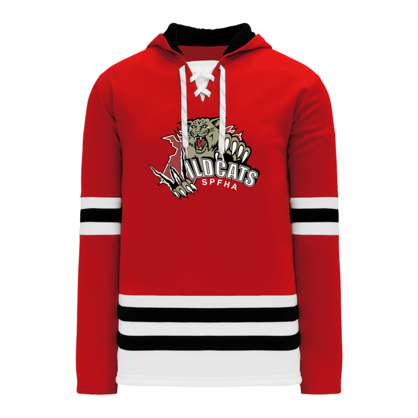 Wildcats SPFHA Adult Lace Hoodie with Printed logo