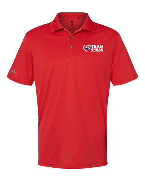 Team Goran Mens' Adidas® Mélange Polo with Embroidered Logo