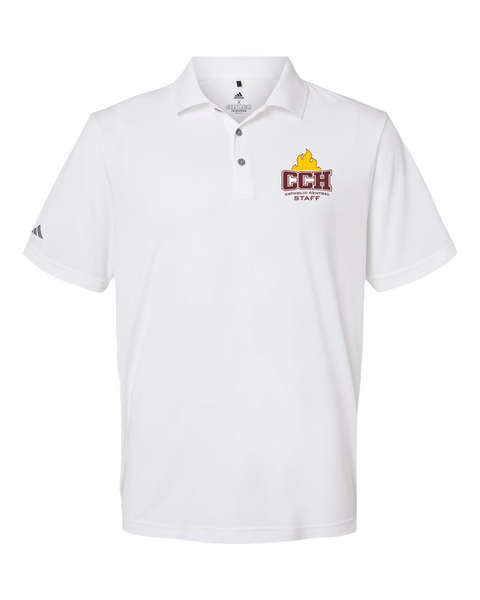Catholic Central Mens' Adidas® Mélange Polo with Embroidered Logo