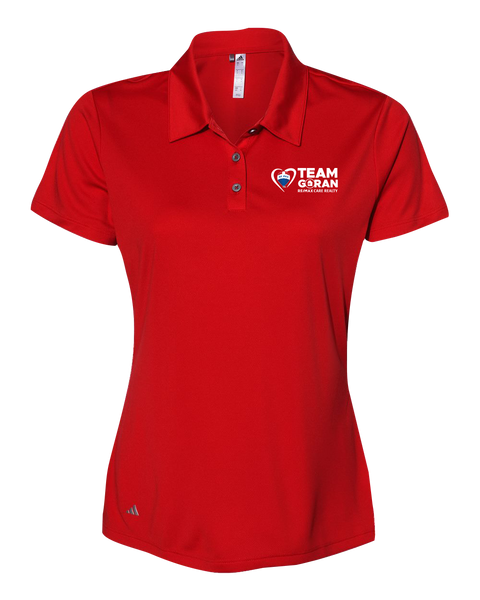 Team Goran Ladies' Adidas® Mélange Polo with Embroidered Logo