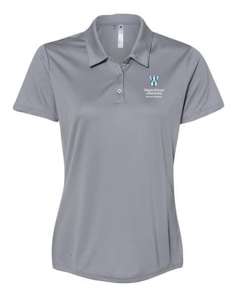Odette Ladies' Adidas® Mélange Polo with Embroidered Logo