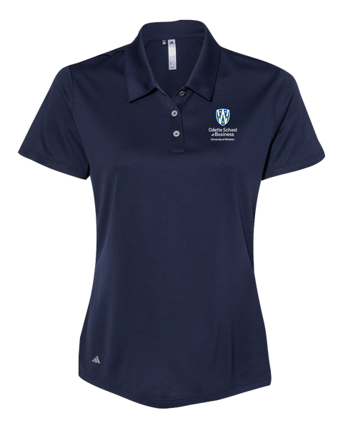 Odette Ladies' Adidas® Mélange Polo with Embroidered Logo
