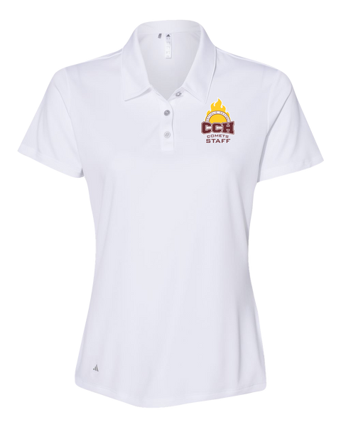 Catholic Central Ladies' Staff Adidas® Mélange Polo with Embroidered Logo