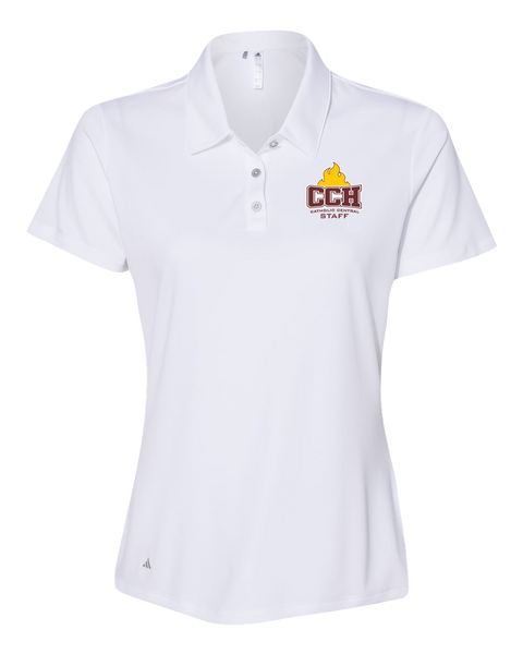 Catholic Central Ladies' Adidas® Mélange Polo with Embroidered Logo