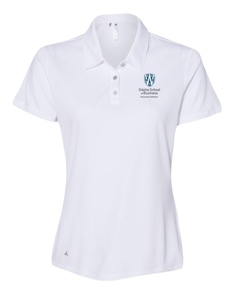 Odette Ladies' Adidas® Mélange Polo with Embroidered Logo