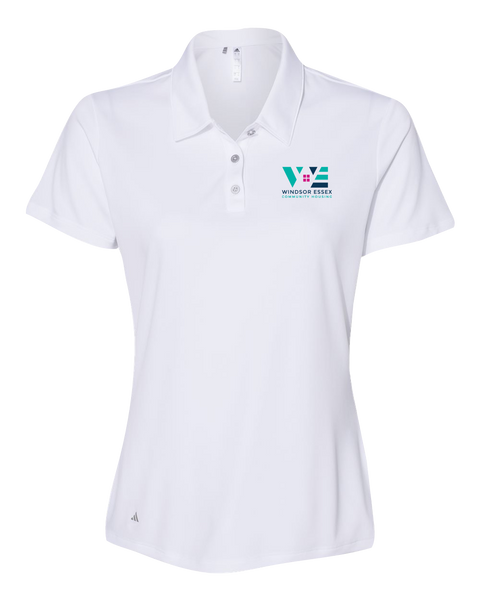 Windsor Essex Community Housing Ladies' Adidas® Mélange Polo with Embroidered Logo
