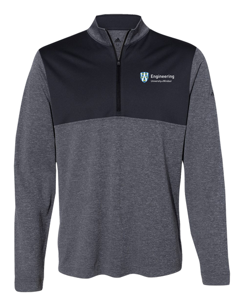 U of W Engineering Adult Adidas Lightweight Quarter-Zip Pullover with Embroidered Logo