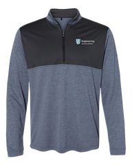 U of W Engineering Adult Adidas Lightweight Quarter-Zip Pullover with Embroidered Logo