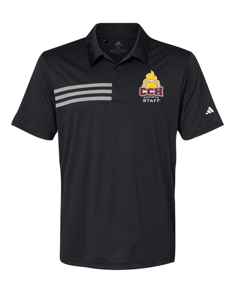 Catholic Central Mens' Adidas® 3-Stripes Chest Polo with Embroidered Logo