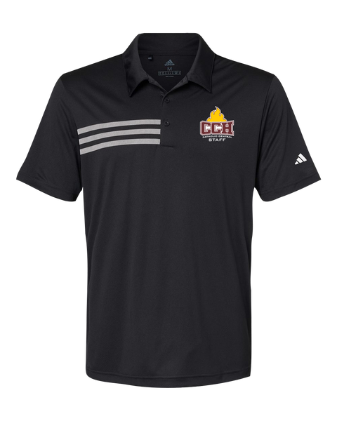 Catholic Central Mens' Adidas® 3-Stripes Chest Polo with Embroidered Logo