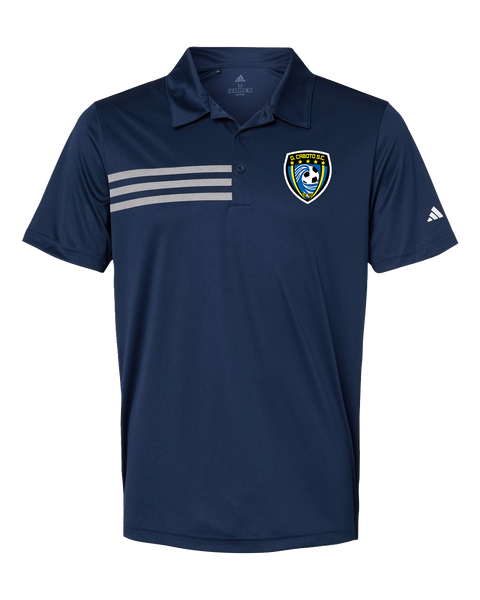 Caboto Soccer Club Mens' Adidas® 3-Stripes Chest Polo with Printed Logo