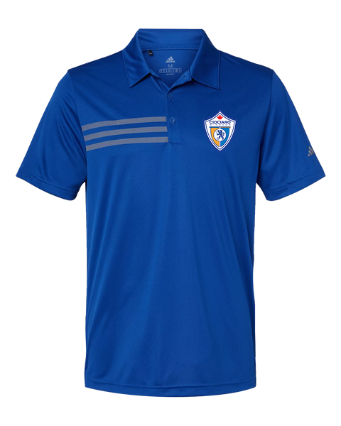 Ciociaro Soccer Crest Mens' Adidas® 3-Stripes Chest Polo with Printed Logo