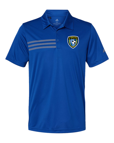 Caboto Soccer Club Mens' Adidas® 3-Stripes Chest Polo with Printed Logo