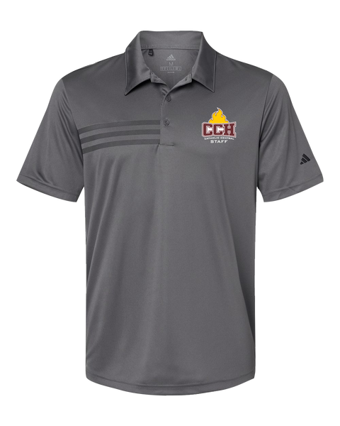 Catholic Central Mens' Adidas® 3-Stripes Chest Polo with Embroidered Logo