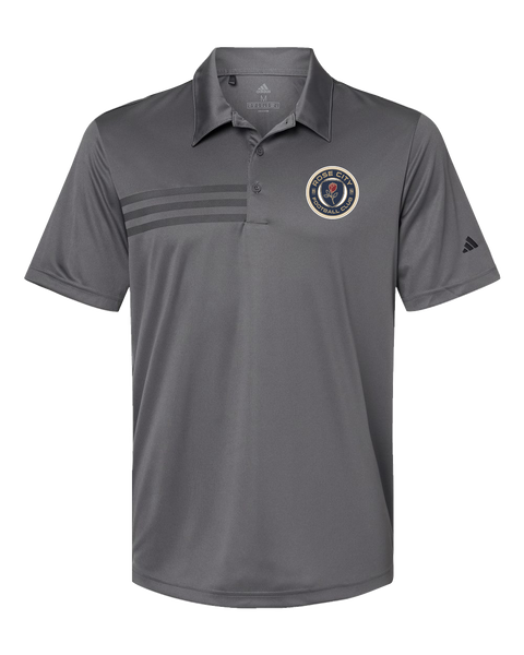 Rose City Football Club Mens' Adidas® 3-Stripes Chest Polo with Printed Logo