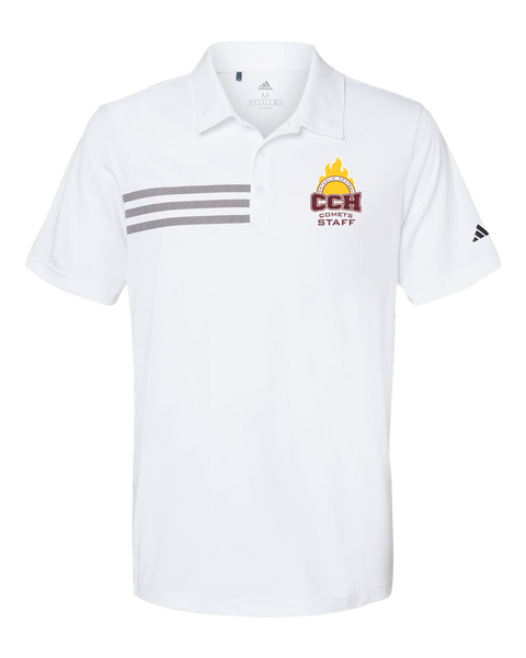Catholic Central Mens' Adidas® 3-Stripes Chest Polo with Embroidered Logo