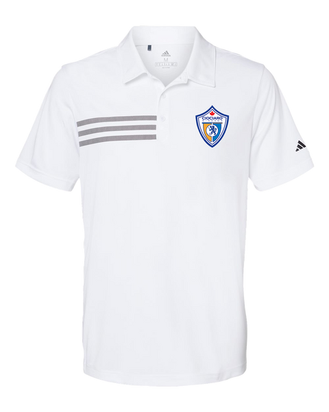 Ciociaro Soccer Crest Mens' Adidas® 3-Stripes Chest Polo with Printed Logo