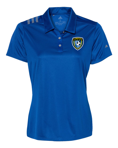 Caboto Soccer Club Ladies' Adidas® 3-Stripes Chest Polo with Printed Logo