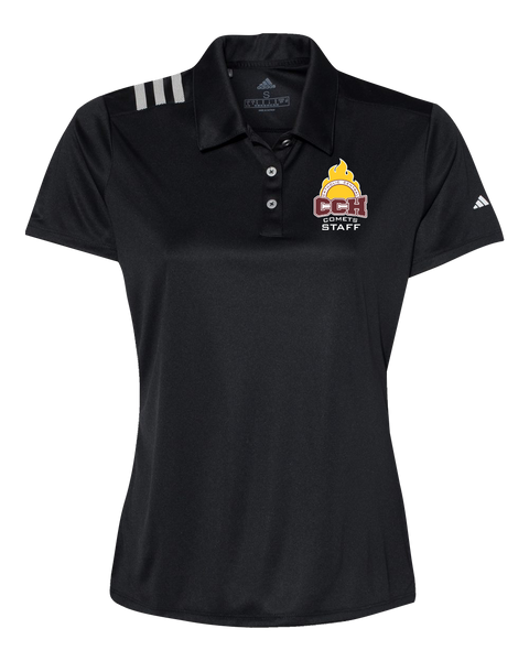 Catholic Central Ladies' Adidas® 3-Stripes Chest Polo with Embroidered Logo
