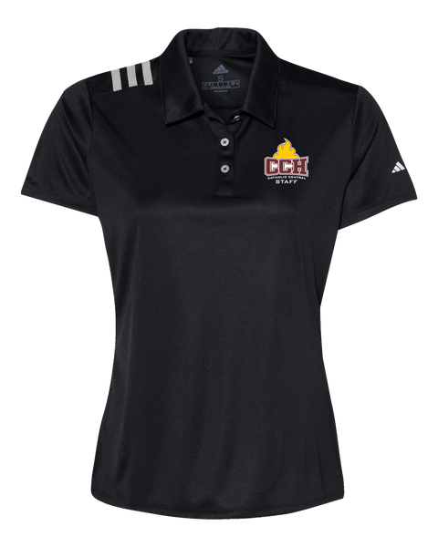 Catholic Central Ladies' Adidas® 3-Stripes Chest Polo with Embroidered Logo
