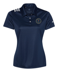 Rose City Football Club Ladies' Adidas® 3-Stripes Chest Polo with Printed Logo