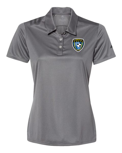 Caboto Soccer Club Ladies' Adidas® 3-Stripes Chest Polo with Printed Logo