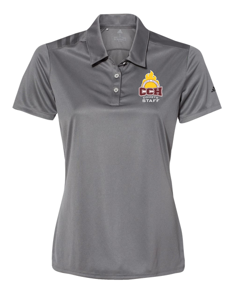 Catholic Central Ladies' Adidas® 3-Stripes Chest Polo with Embroidered Logo
