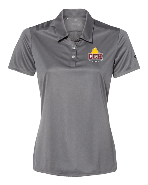 Catholic Central Ladies' Adidas® 3-Stripes Chest Polo with Embroidered Logo