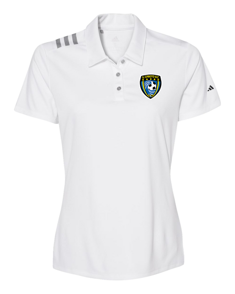 Caboto Soccer Club Ladies' Adidas® 3-Stripes Chest Polo with Printed Logo