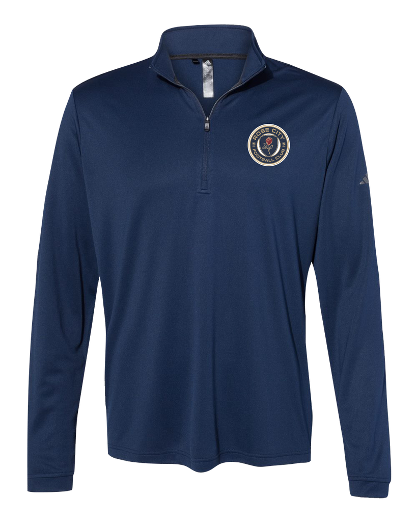 Rose City Football Club Mens' Adidas® Lightweight Quarter-Zip Pullover with Printed Logo