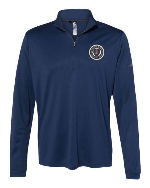 Rose City Football Club Mens' Adidas® Lightweight Quarter-Zip Pullover with Printed Logo