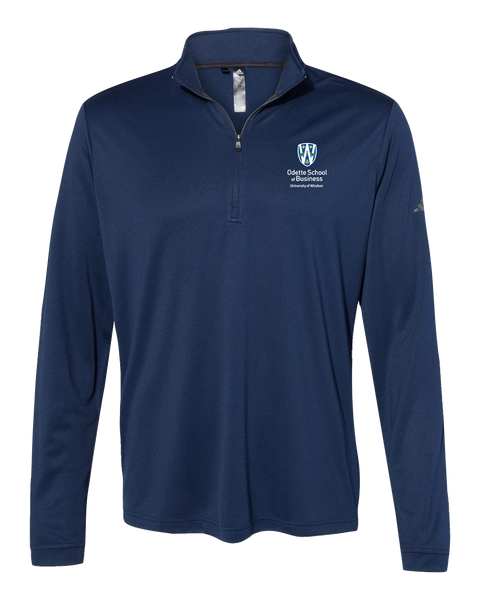 Odette Adult Adidas® Lightweight Quarter-Zip Pullover with Embroidered Logo
