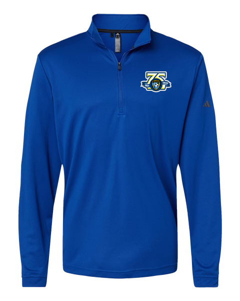 Caboto Soccer Club 75th Anniversary Mens' Adidas® Lightweight Quarter-Zip Pullover with Printed Logo