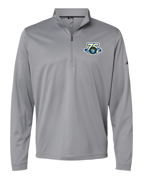 Caboto Soccer Club 75th Anniversary Mens' Adidas® Lightweight Quarter-Zip Pullover with Printed Logo