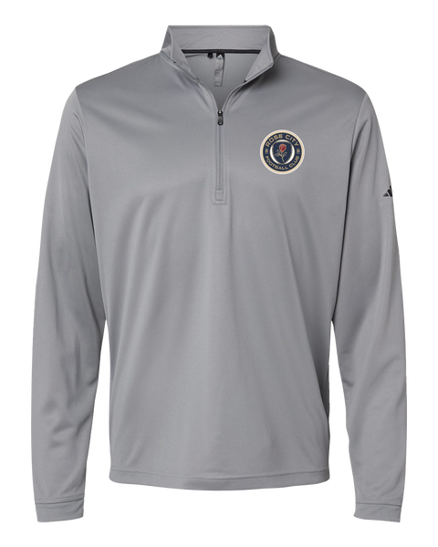 Rose City Football Club Mens' Adidas® Lightweight Quarter-Zip Pullover with Printed Logo