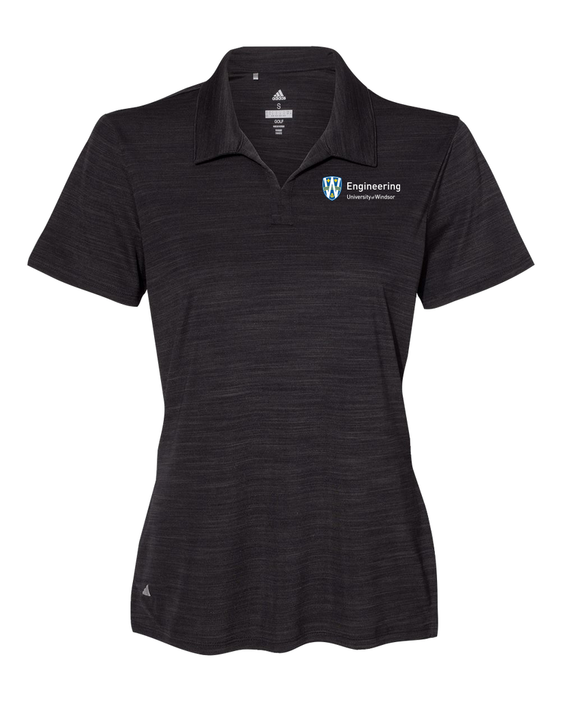 U of W Engineering Ladies' Adidas Mélange Polo with Embroidered Logo