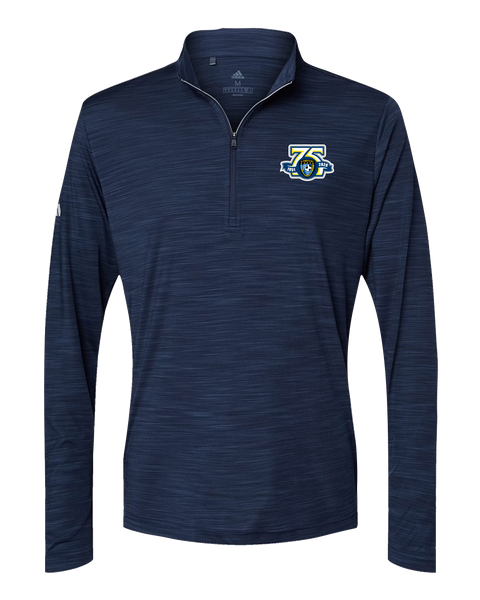 Caboto Soccer Club 75th Anniversary Mens' Adidas® Lightweight Mélange Quarter-Zip Pullover with Printed Logo