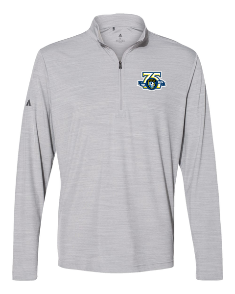 Caboto Soccer Club 75th Anniversary Mens' Adidas® Lightweight Mélange Quarter-Zip Pullover with Printed Logo