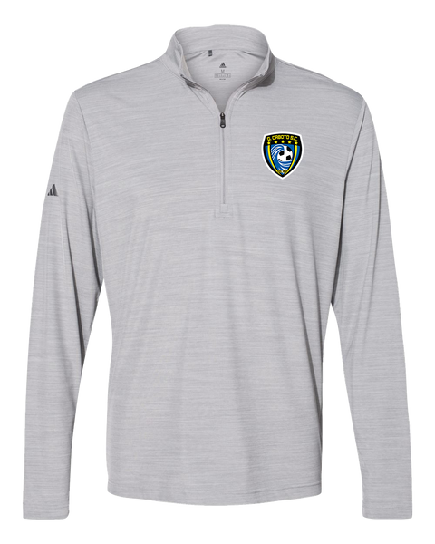 Caboto Soccer Club Mens' Adidas® Lightweight Mélange Quarter-Zip Pullover with Printed Logo